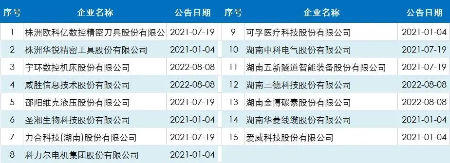 2022年国内专精特新行业汇总_专精特新专题